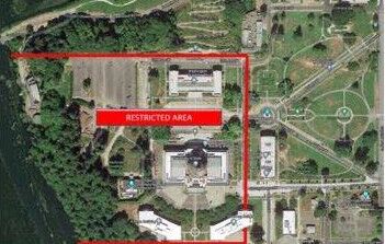 Restricted Area at Washington State Capitol For 2021 Legislative Session